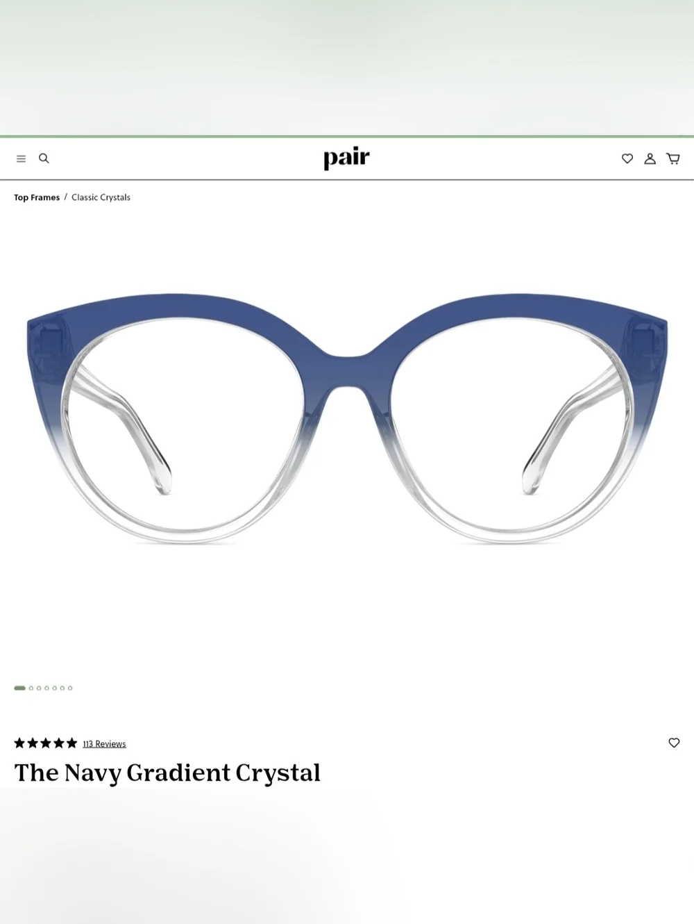 Pair Eyewear Zuri Style Magnetic Topper 